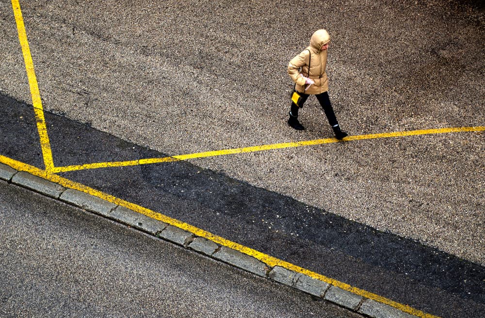 Geometric Street Walk by Agostinho Teixeira — canvas wall art