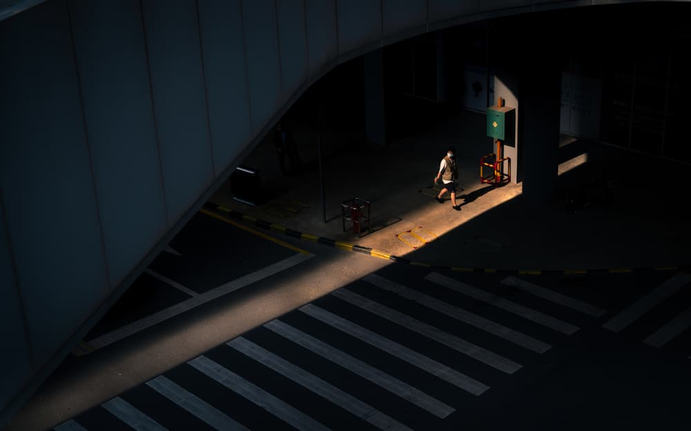 Urban Light And Shadow by Ke Liu — canvas wall art