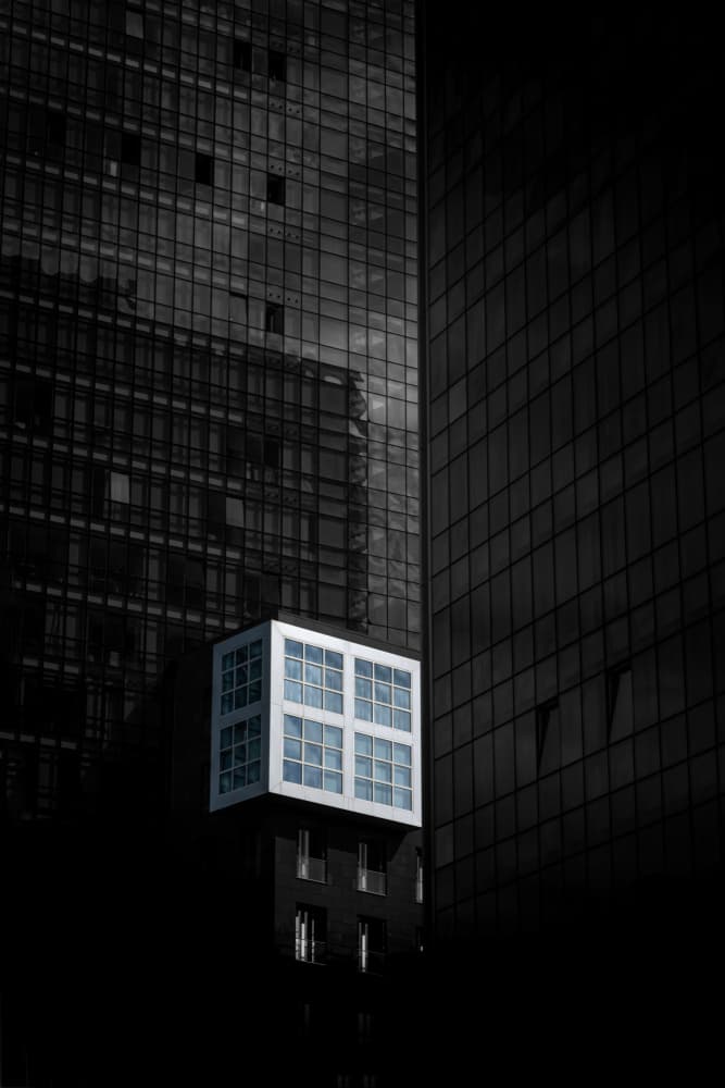 White Cube Architecture by Rolf Endermann — canvas wall art
