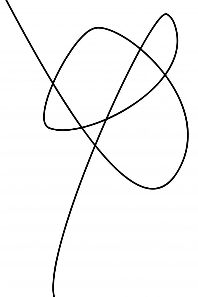 Abstract Flowing Line by Oju Design — canvas wall art