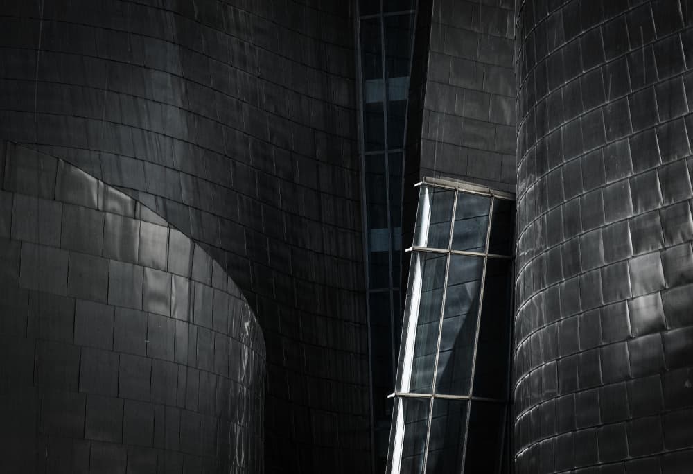 Dark Architectural Curves by Wim Schuurmans — canvas wall art