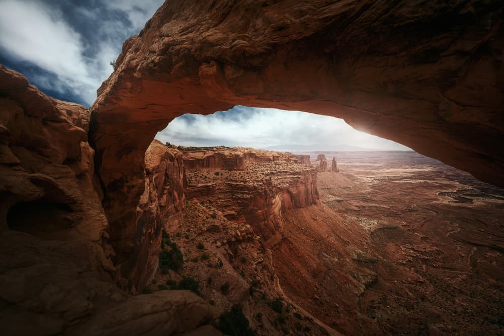 Natural Arch Canyon View by Juan Pablo de Miguel — canvas wall art