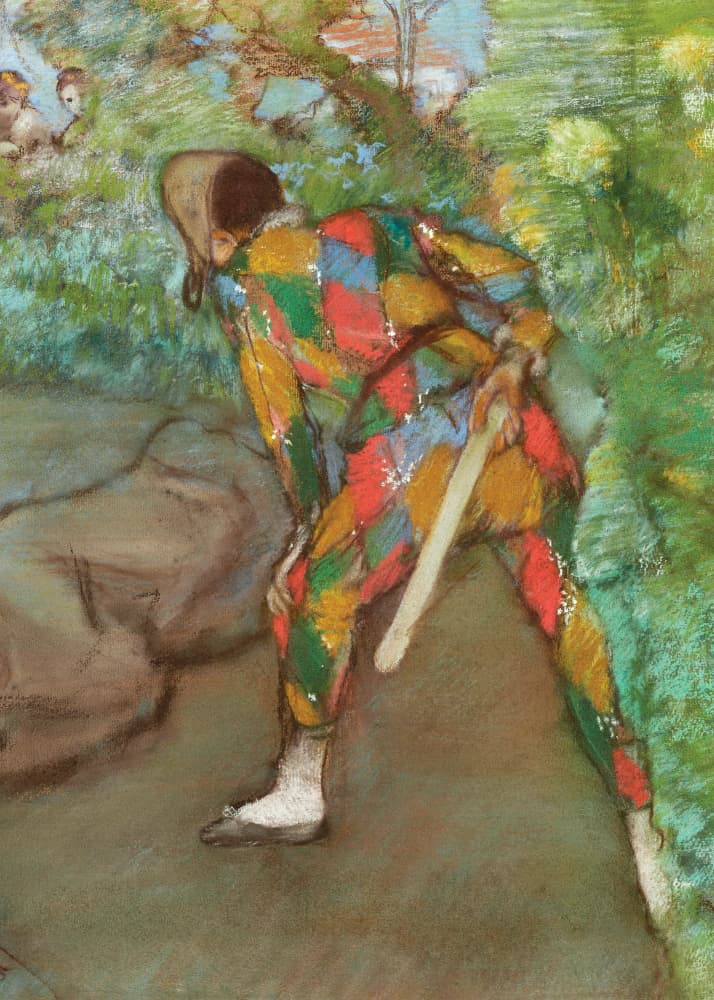 Harlequin  No.2 by Edgar Degas — canvas wall art