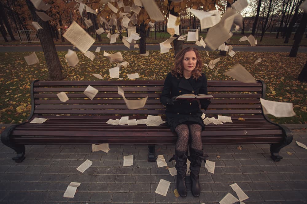 Autumn Pages Story by Yulia Takh — canvas wall art