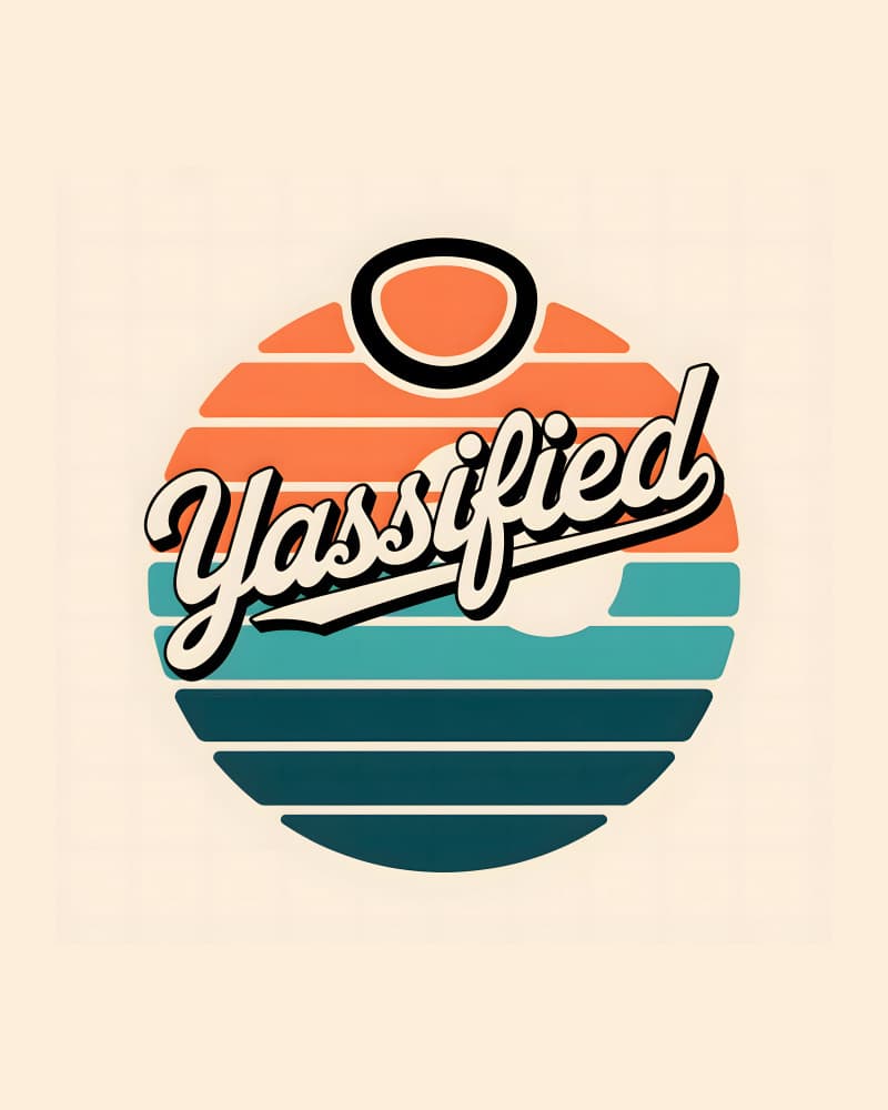 Yassified Retro Sunset by Kintsugi99 — canvas wall art