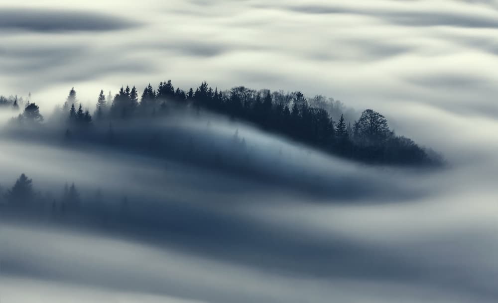 Above The Fog by Kristjan Rems — canvas wall art