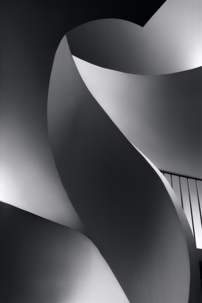 Spiraling Architectural Curves by Olavo Azevedo — canvas wall art