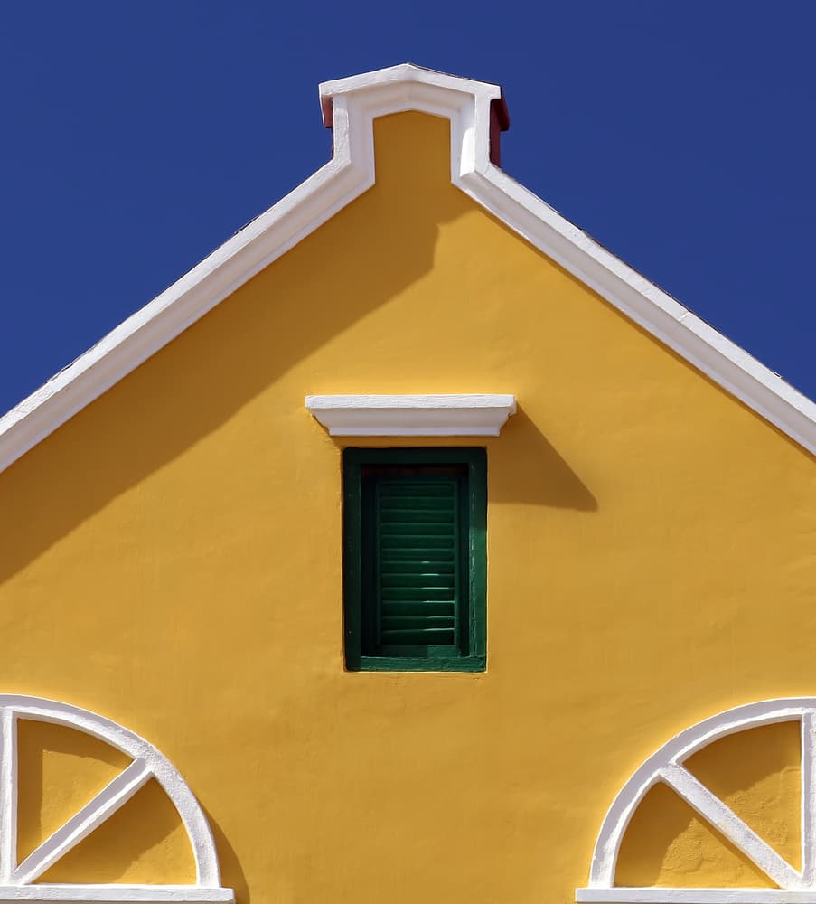 Vibrant Yellow Facade by Hans-Wolfgang Hawerkamp — canvas wall art