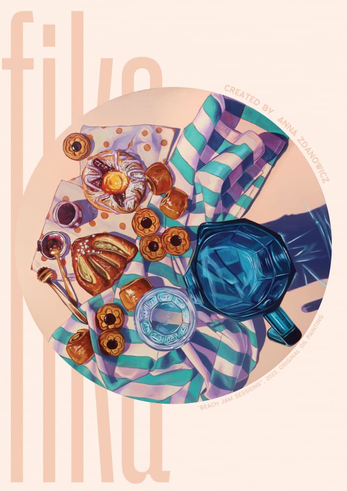 Fika Sweet Treats by Anna Zdanowicz — canvas wall art