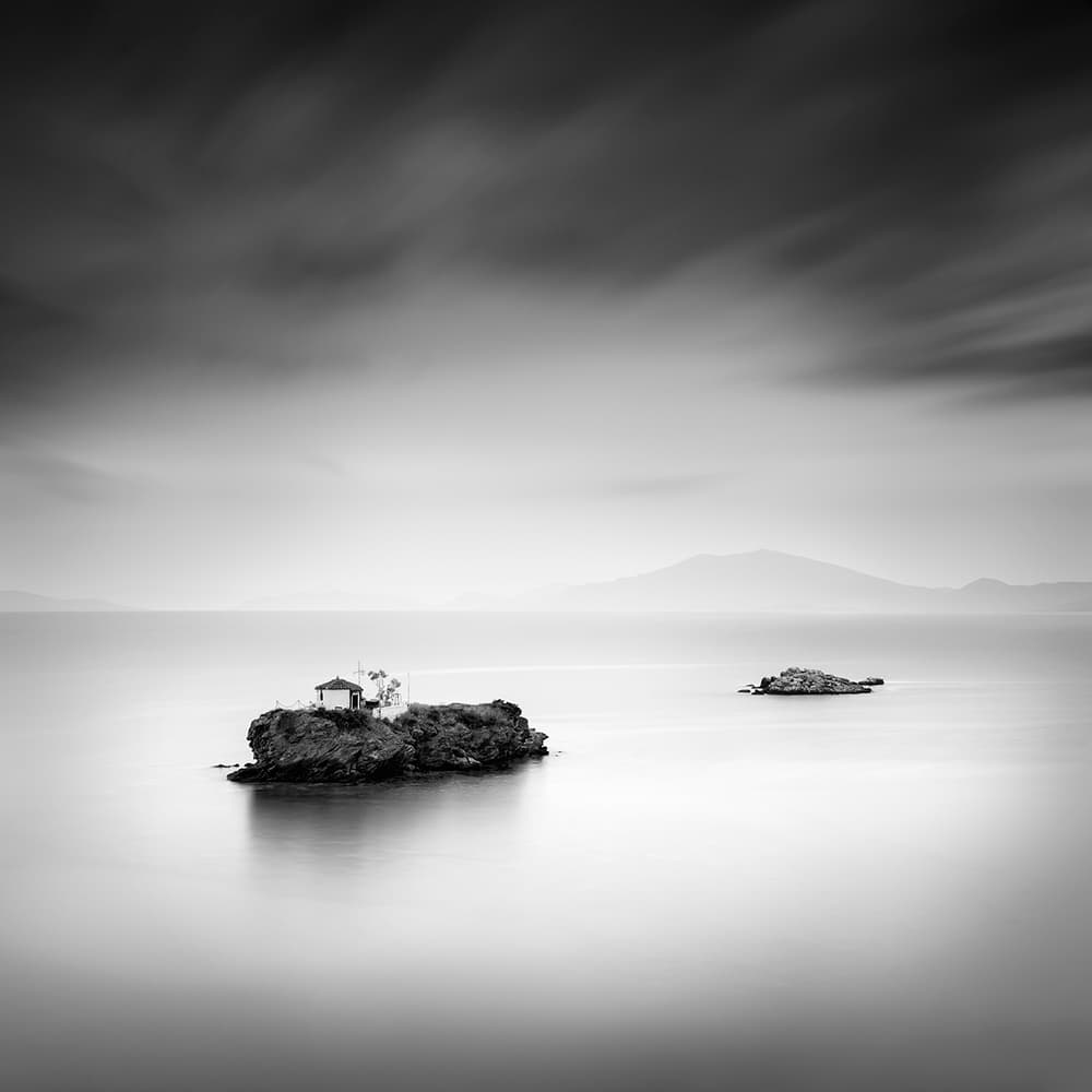 Serene Island Chapel by George Digalakis — canvas wall art