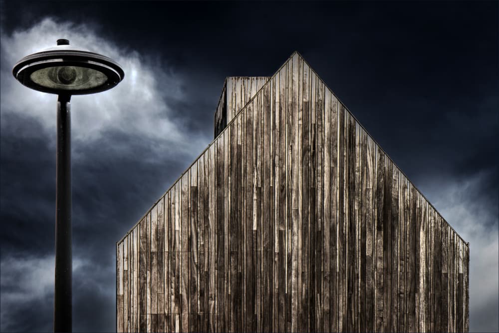 Moody Urban Structure by Gilbert Claes — canvas wall art