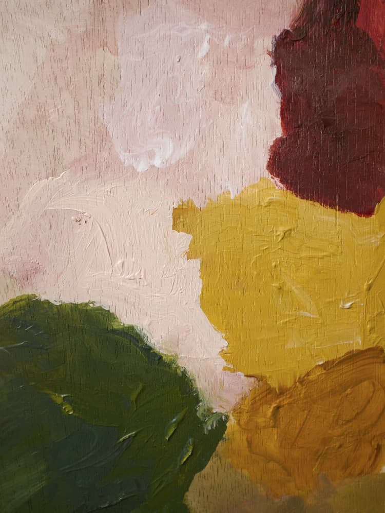 Abstract Color Harmony by Emily Tingey — canvas wall art