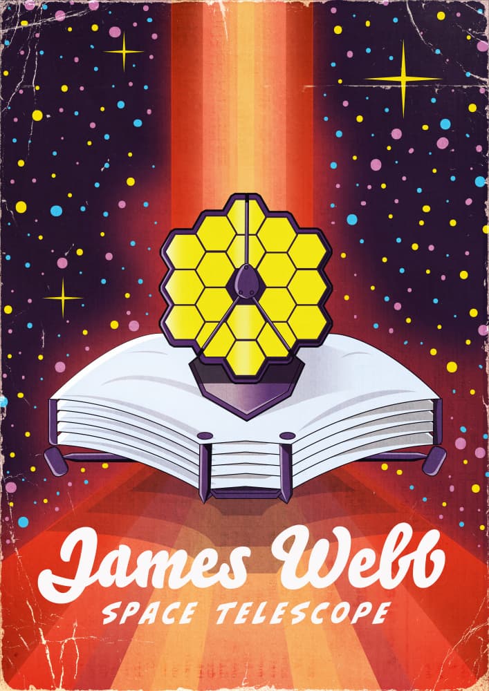 Space Telescope Discovery by Nicholas — canvas wall art
