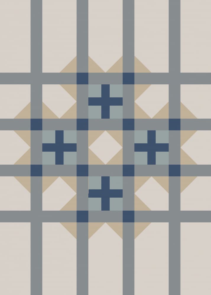 Modern Geometric Grid by Paperago — canvas wall art