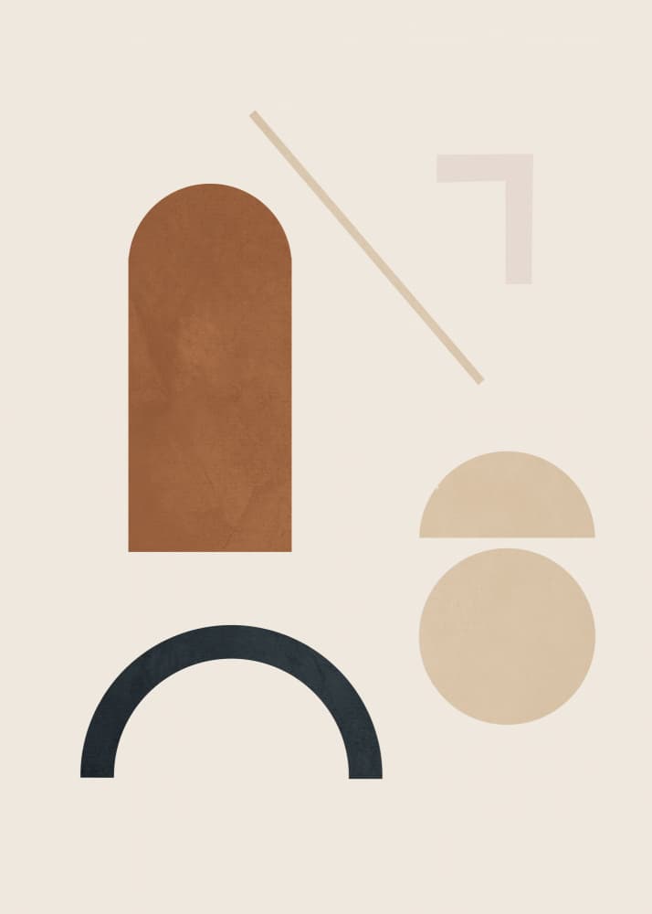 Earthy Minimalist Geometry by City Art — canvas wall art