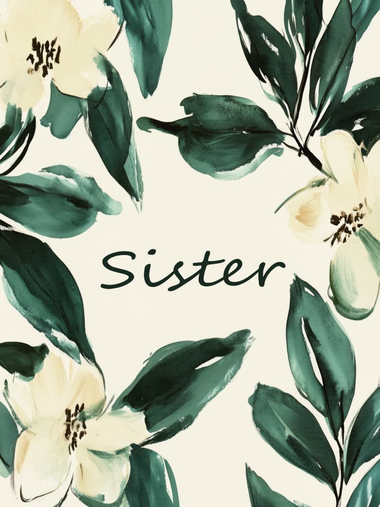 Sister's Bloom by Treechild — canvas wall art