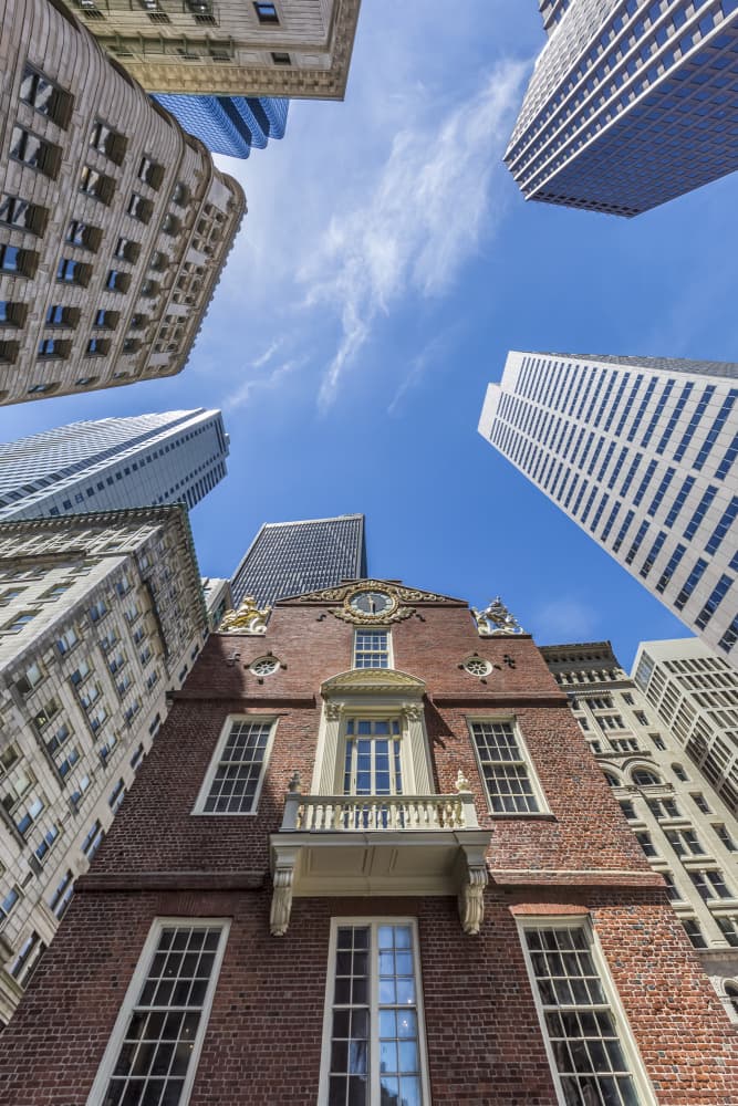 Historic Boston Urban View by Melanie Viola — canvas wall art