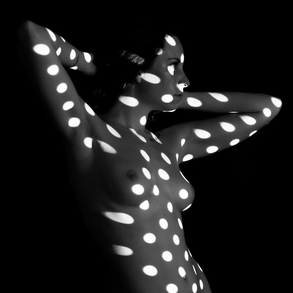 Abstract Dotted Figure by Jan Blasko — canvas wall art