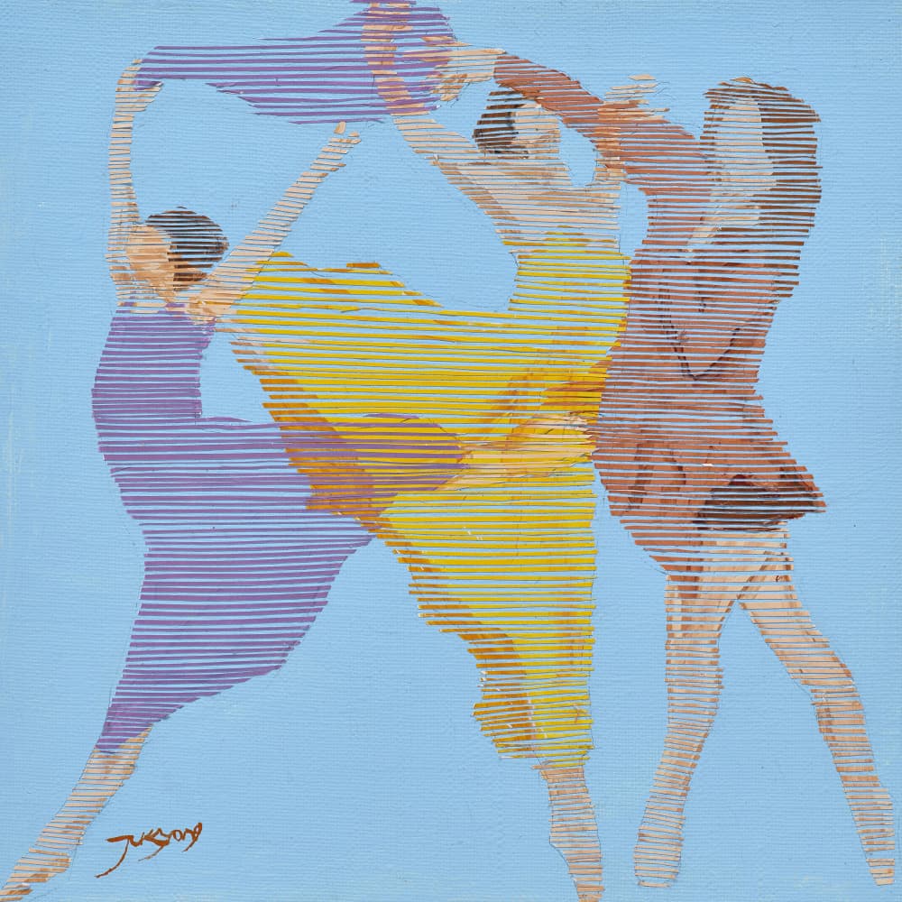 Vibrant Dance Movement by Jukyong Park — canvas wall art