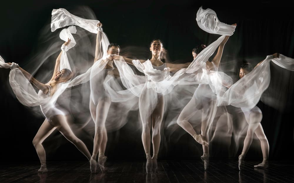 Graceful Ballet Movement by Martha Suherman — canvas wall art