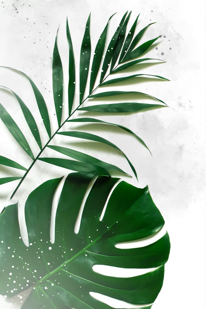 Fresh Tropical Leaves by Rafal Kulik — canvas wall art