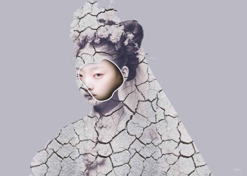 Surreal Asian Portrait by Sue Skellern — canvas wall art