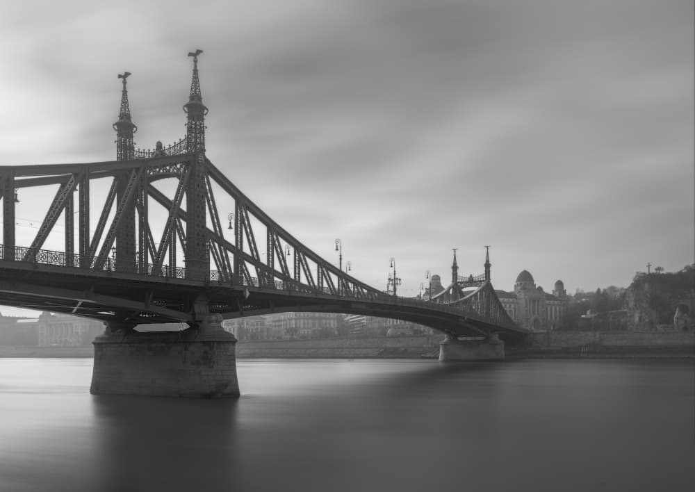 Historic Liberty Bridge View by Eugenio Pastor Benjumeda — canvas wall art