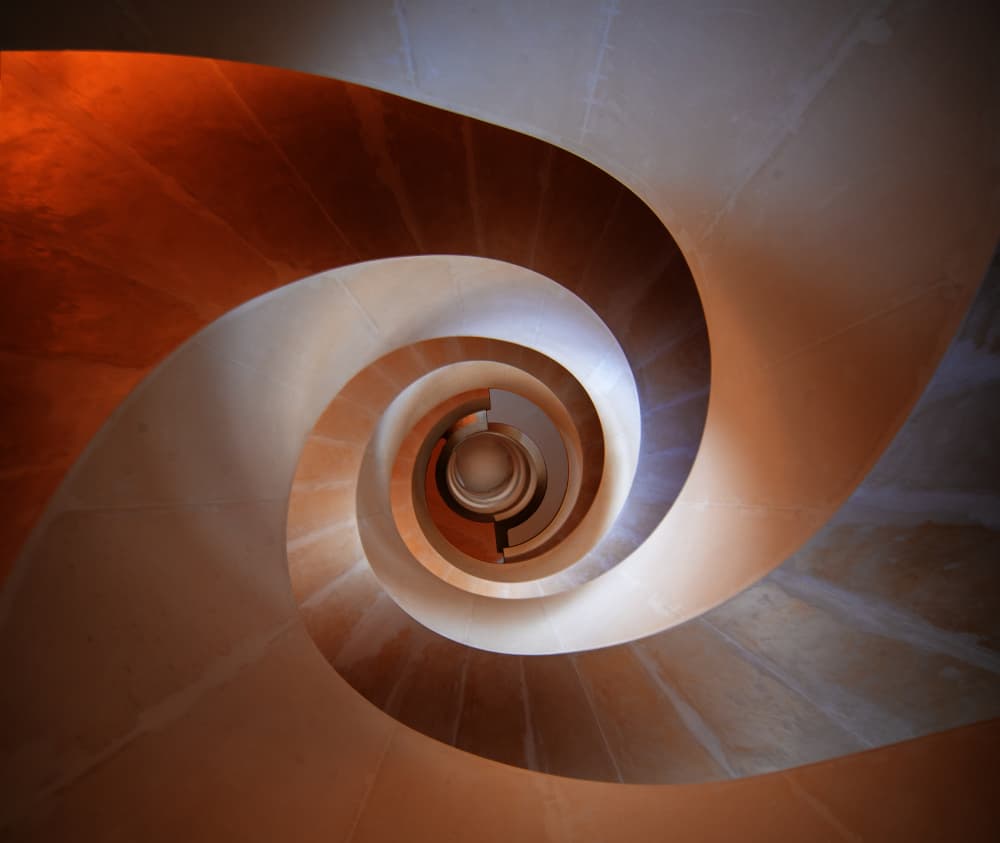 Infinite Spiral Staircase by Maurits De Groen — canvas wall art