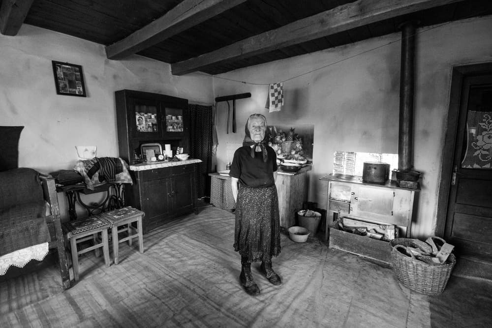 Old Woman's Rustic Home by Zoran Toldi (EFIAP AZSF) — canvas wall art