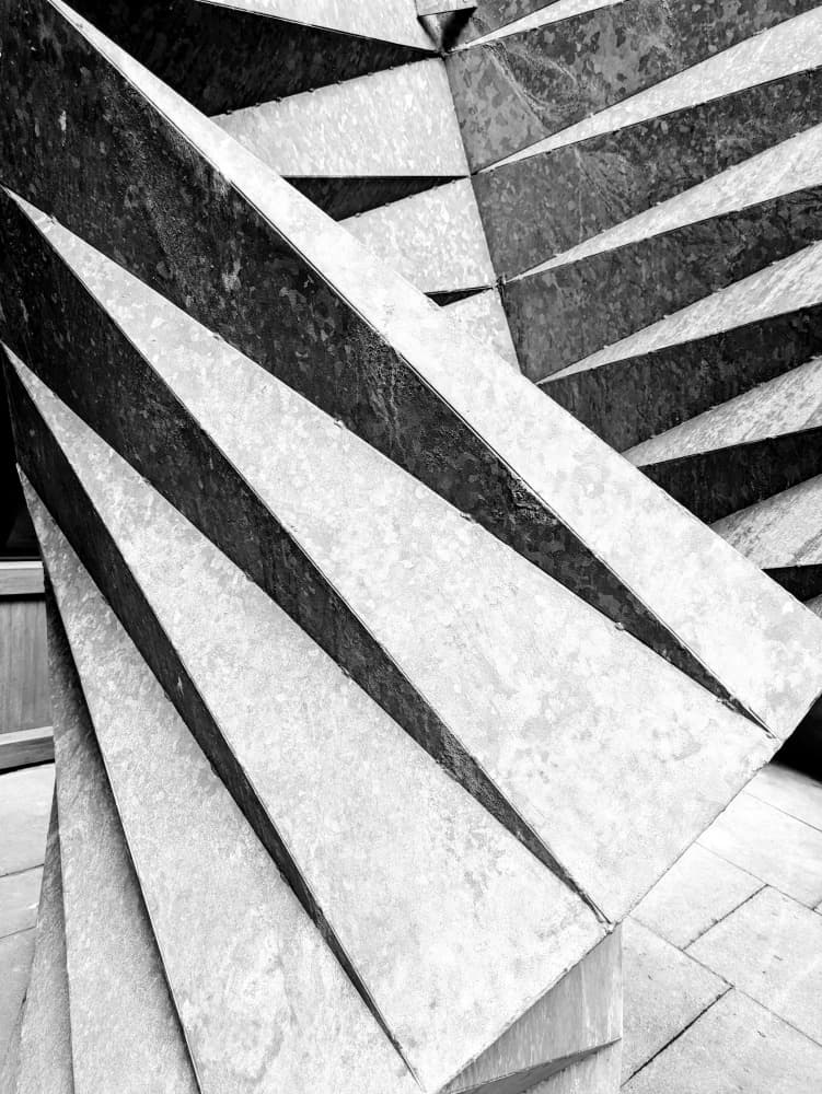 Geometric Shadow Play by Elizabeth Allen — canvas wall art