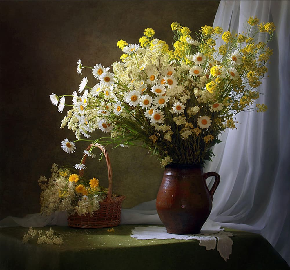 Rustic Summer Wildflowers by Tatyana Skorokhod — canvas wall art