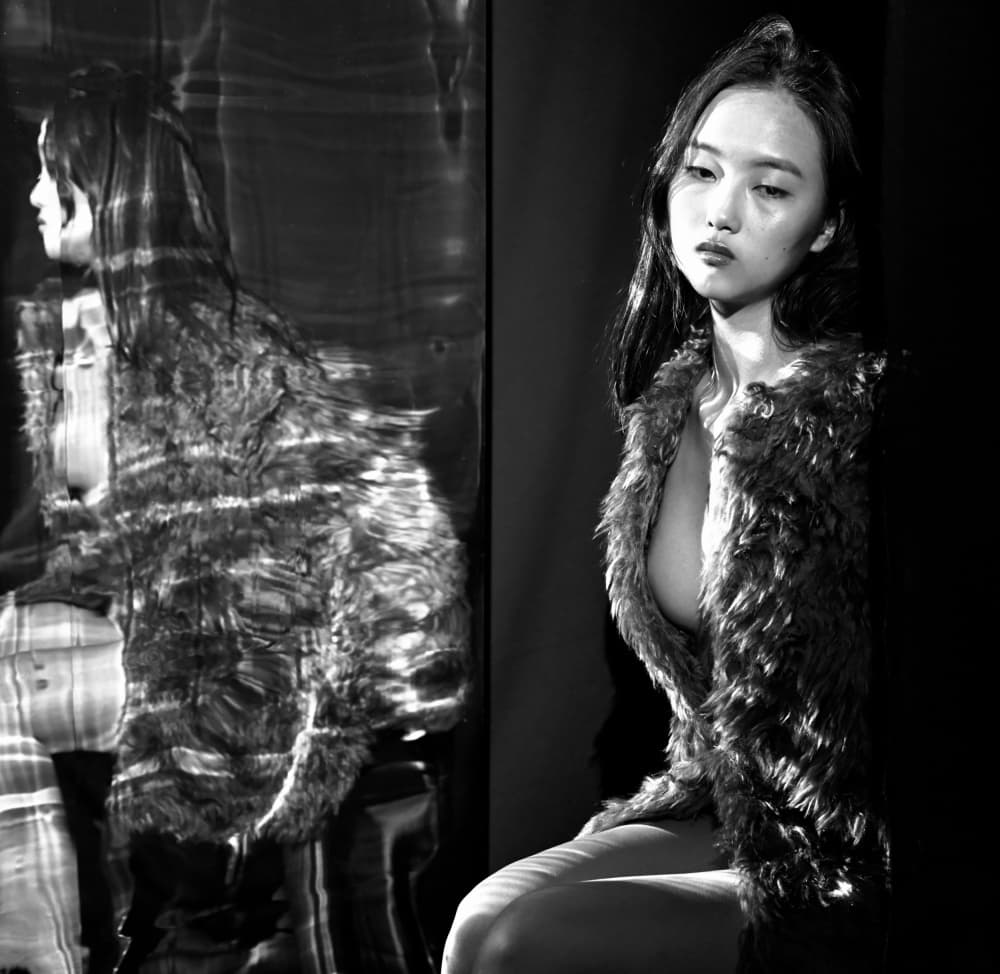 Sensual Portrait Reflection by Mi Young Choi — canvas wall art