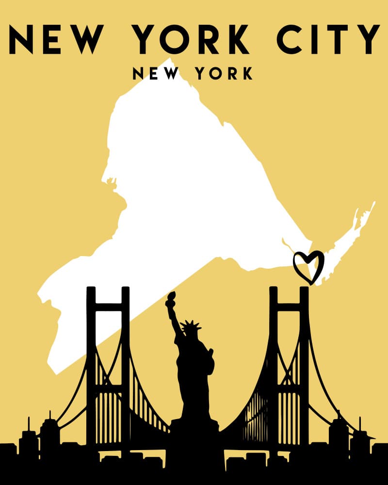New York City Love by Emiliano Deificus — canvas wall art