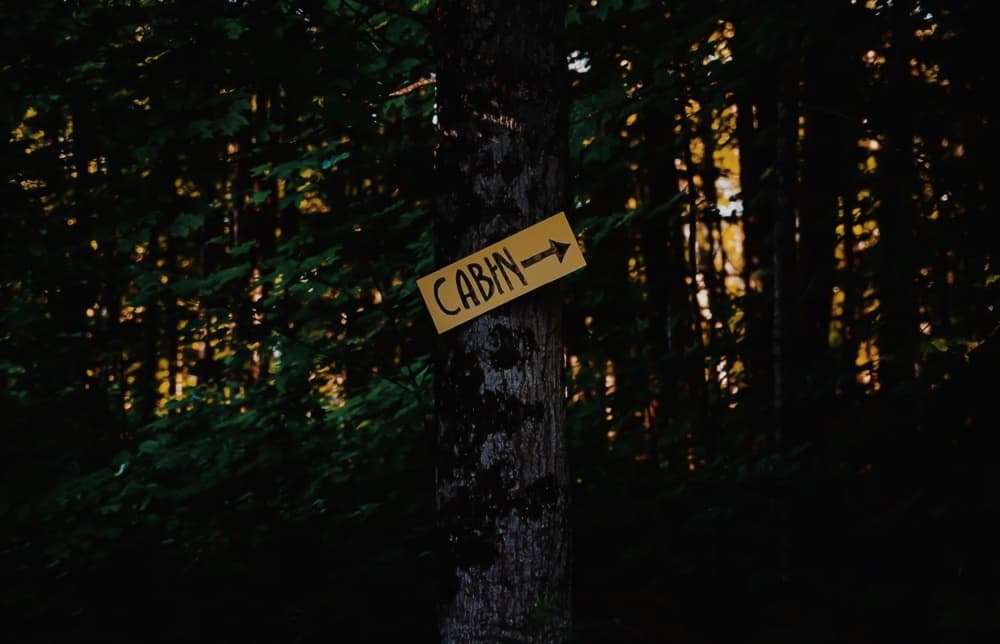 Rustic Cabin Sign by Del Mundo Imagery — canvas wall art