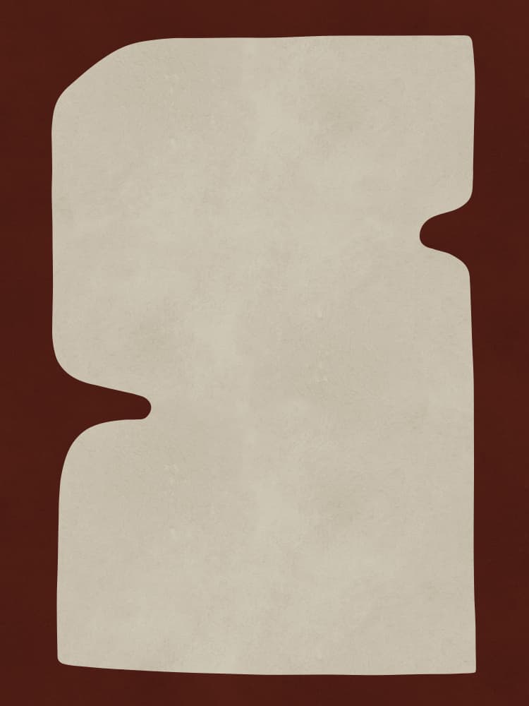 Earthy Abstract Curves by Vitor Costa — canvas wall art