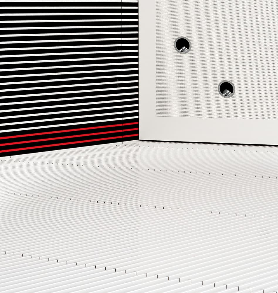 Abstract Geometric Lines by Tomasz Buczkowski ( Tomush ) — canvas wall art