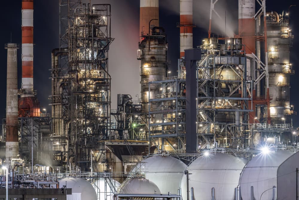 Industrial Night Glow by Kobayashi Tetsurou — canvas wall art