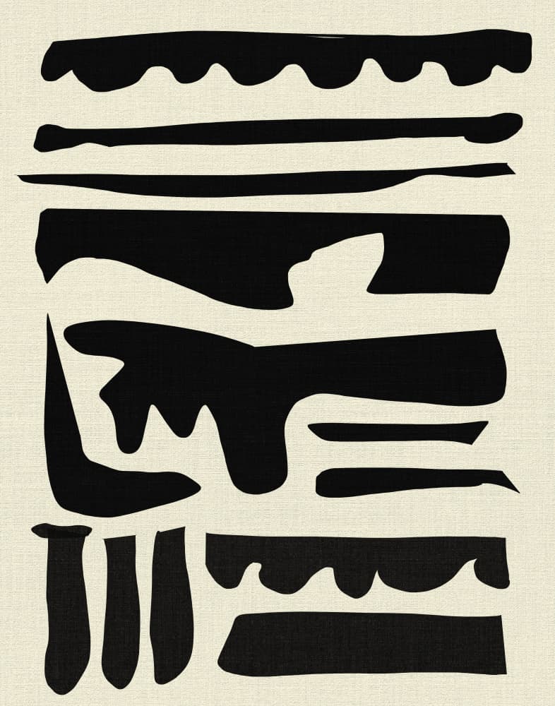 Bold Abstract Shapes by Josie George — canvas wall art