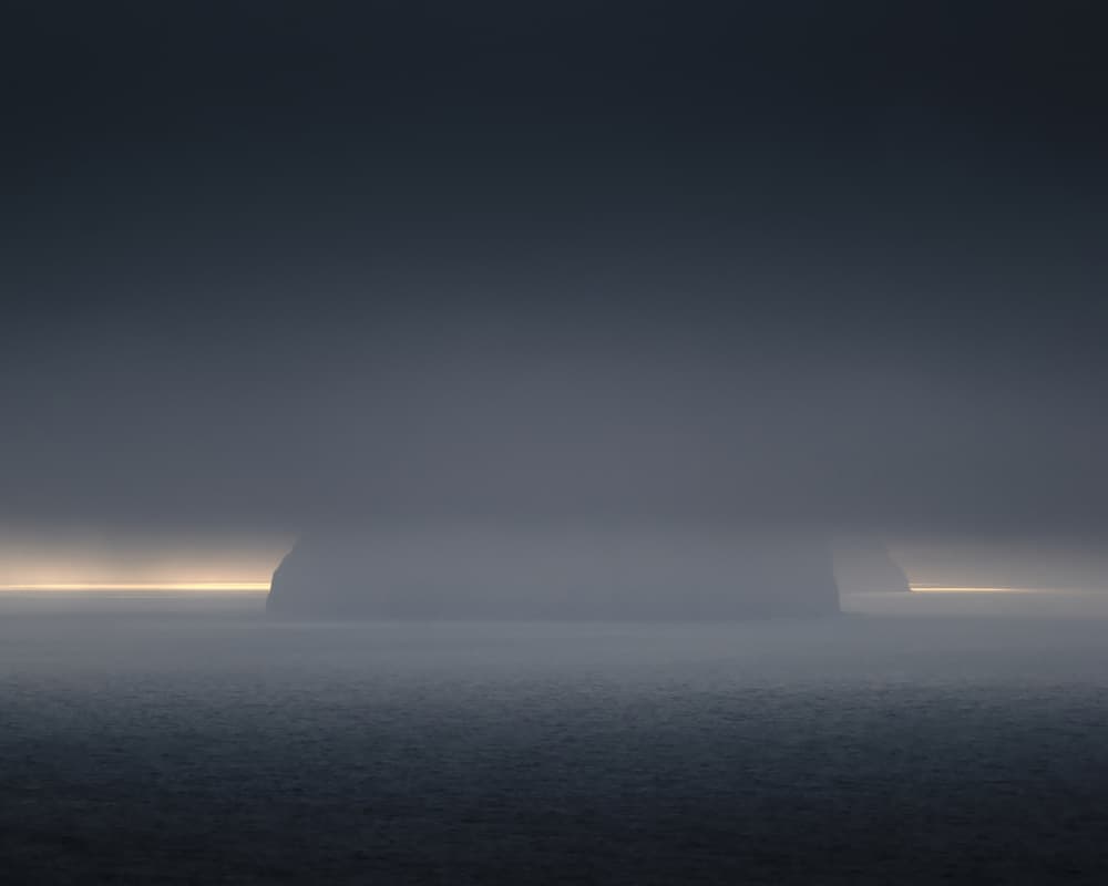 Misty Ocean Light by Hamed Bank — canvas wall art