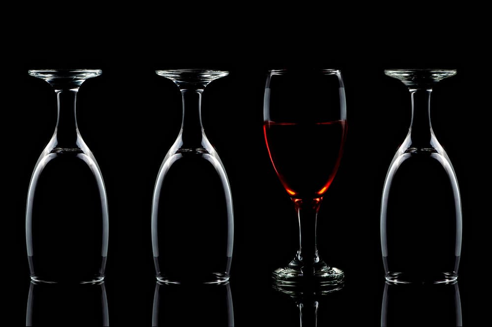 Red Wine Contrast by Edy Pamungkas — canvas wall art