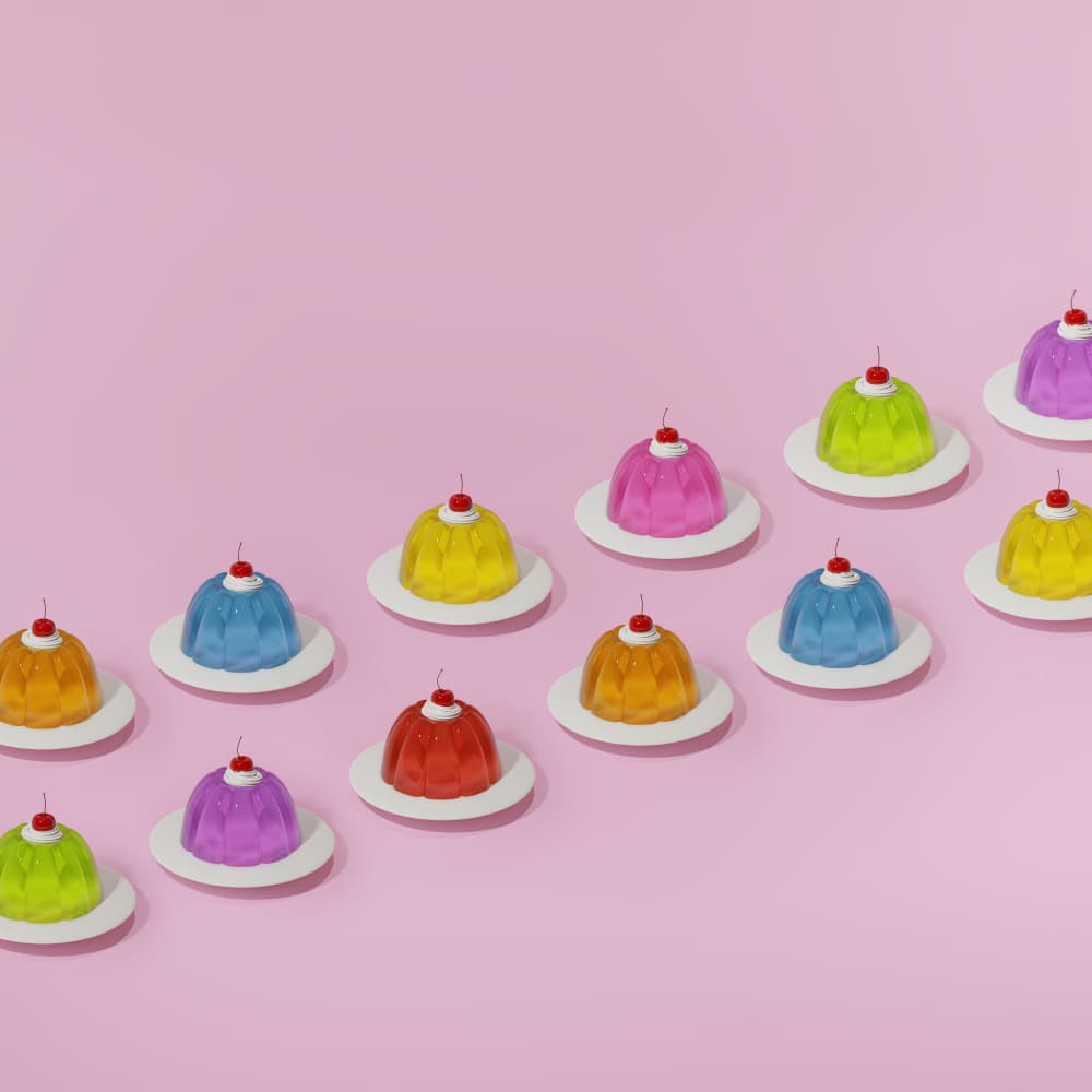 Sweet Colorful Jelly by Julia Ramiro — canvas wall art