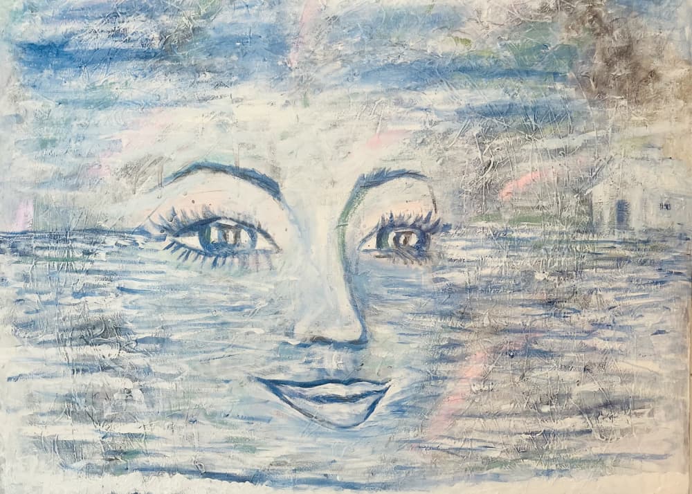 Dreamy Water Face by Annika Tiren — canvas wall art
