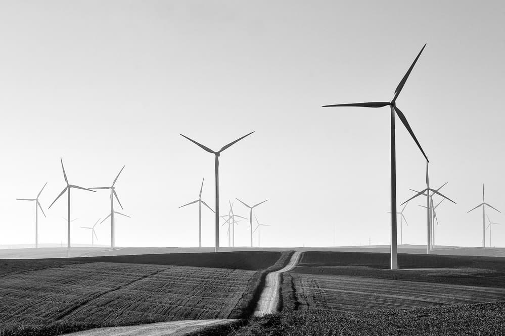 Modern Wind Farm by Emilian Avramescu — canvas wall art