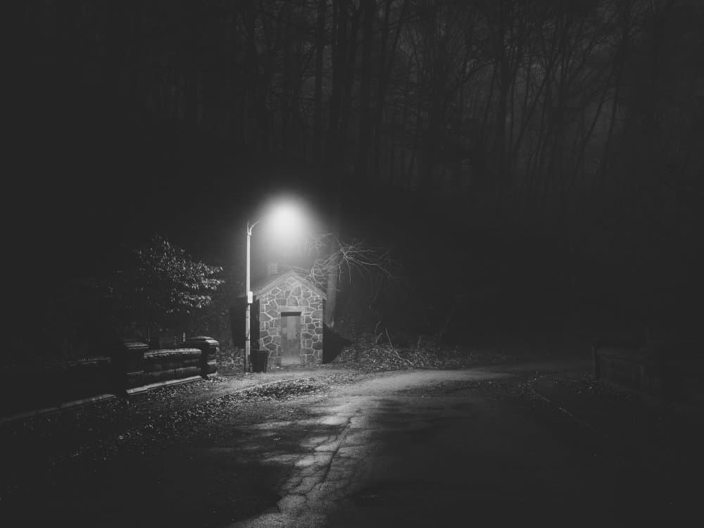 Street Light Foggy Night by Scott J. Pilla — canvas wall art