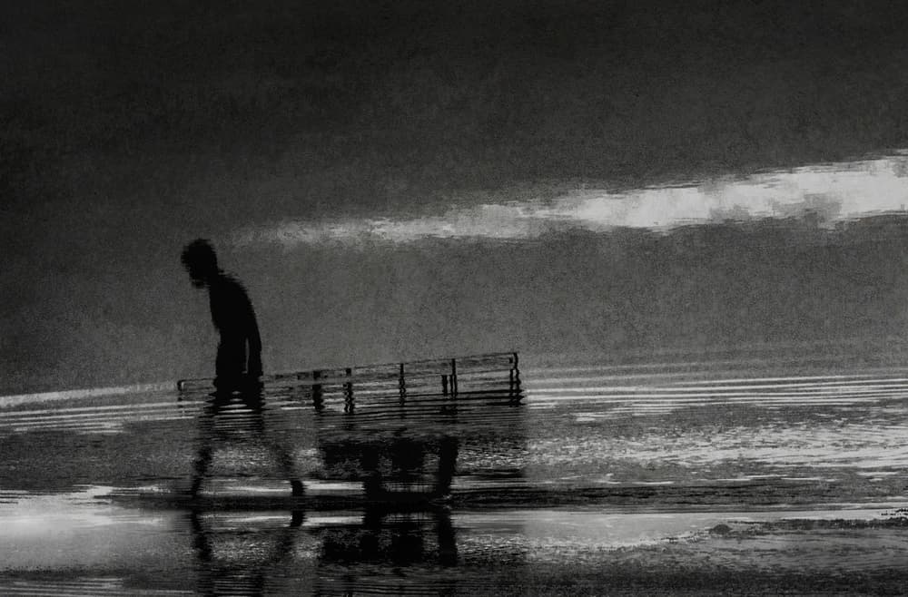 Solitary Walk at Dusk by Ekkachai Khemkum — canvas wall art