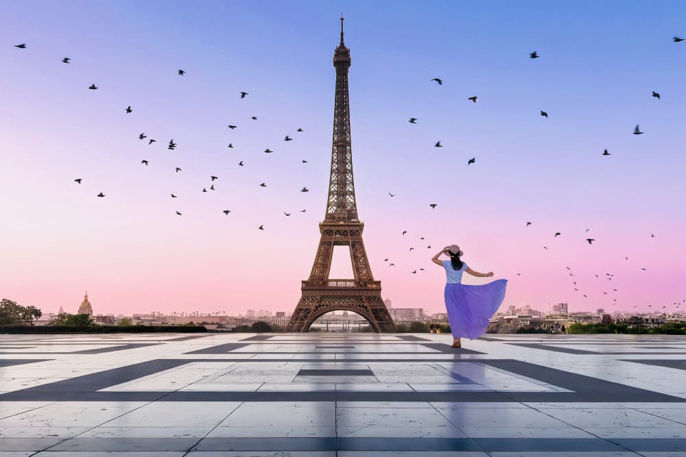 Good Morning Eiffel by Kenneth-Wei Zeng — canvas wall art