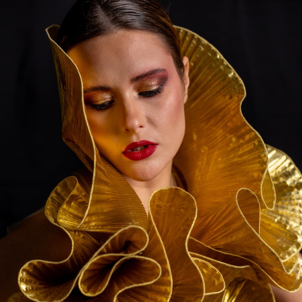 Regal Gold Fashion by Gila Koller — canvas wall art