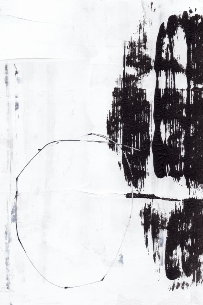 Bold Black Brushstrokes by uplusmestudio — canvas wall art