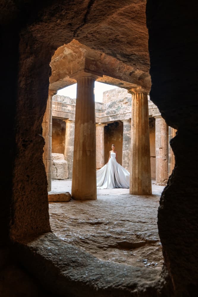 Ethereal Bride Ancient Temple by Marcel Egger — canvas wall art