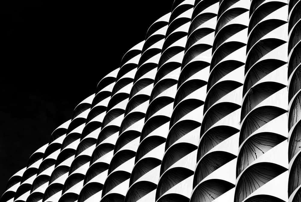 Modern Architectural Curves by Hans-Wolfgang Hawerkamp — canvas wall art